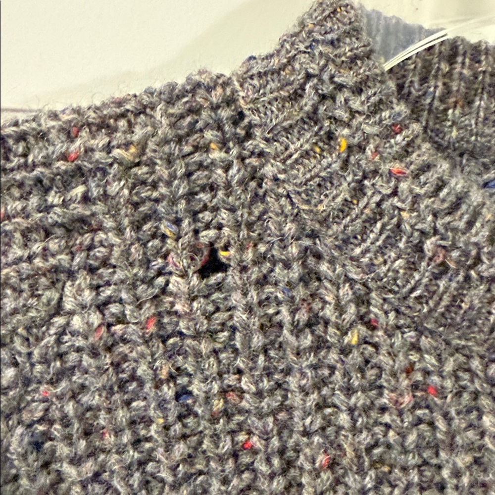 Vintage 80s 90s Pendleton Wool Cable Knit Yarn Fisherman Striped Grandpa Medium - Picture 3 of 6